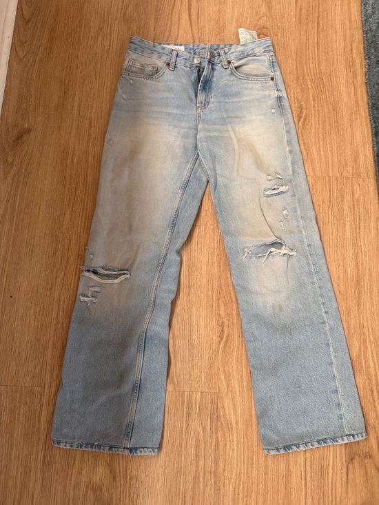 Zara Denim - Zara Light Blue Distressed Women's Jeans